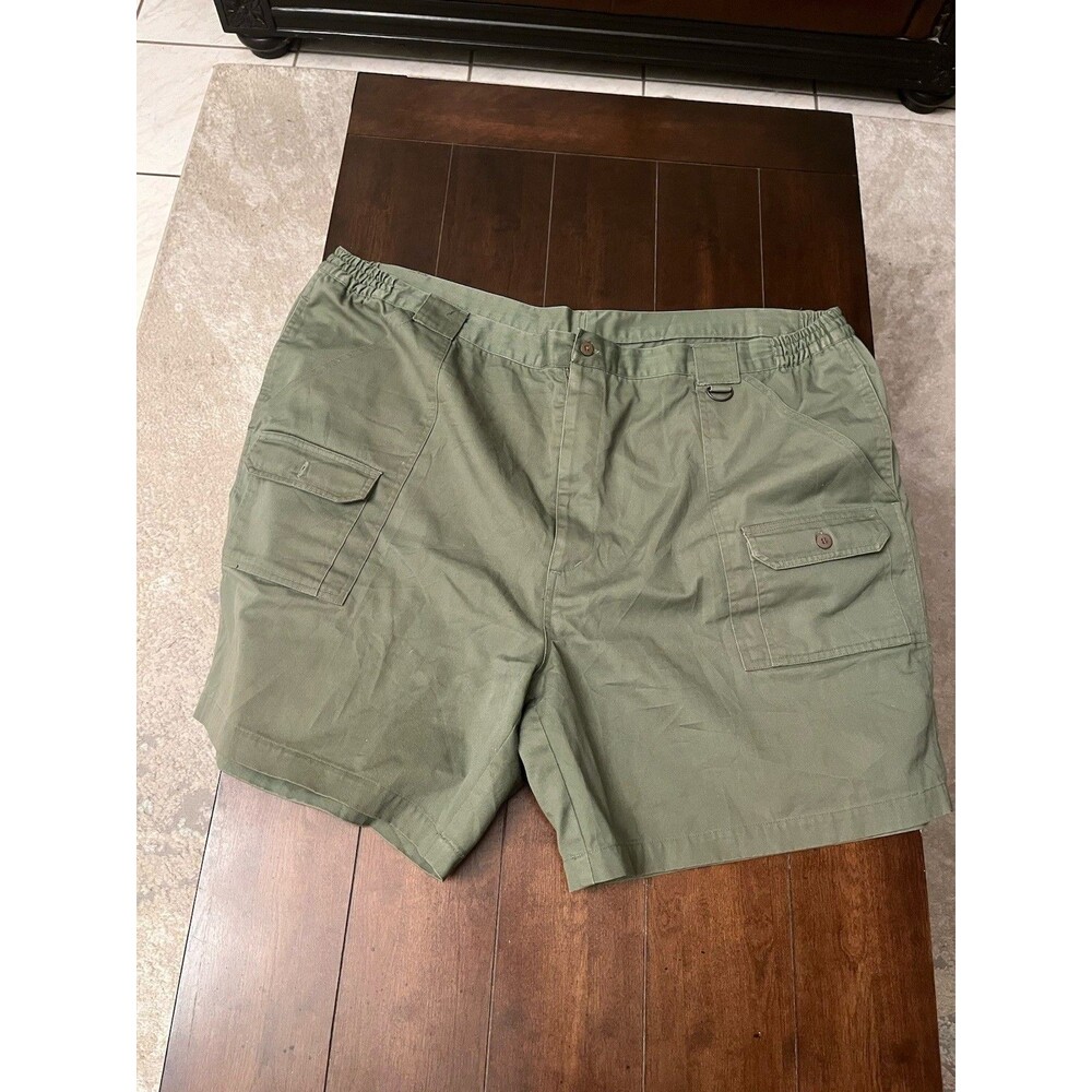 Haband Vintage Polyester Chino Dress Shorts Men's‎ 48 Khaki
